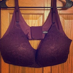 Torrid backsmoothing 44DD - wine color